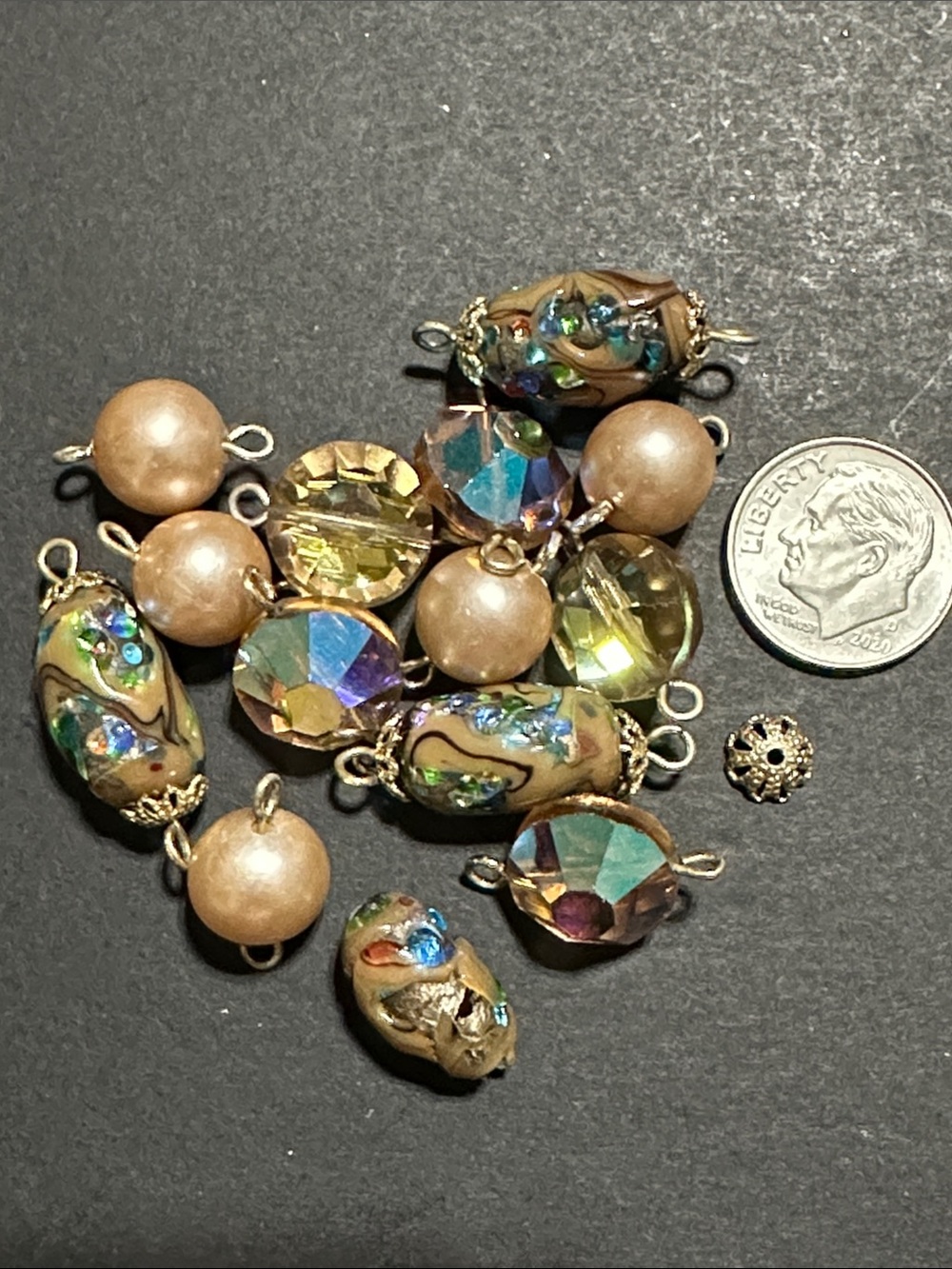 3.  Beautiful Faceted AB Crystal Beads, Faux Pearls & Loose Beads For Crafting